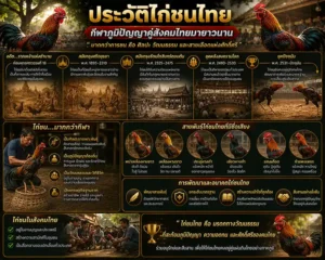 ประวัติไก่ชนไทย: กีฬาภูมิปัญญาคู่สังคมไทยมายาวนาน