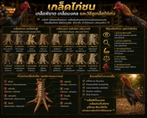 เกล็ดไก่ชน: เกล็ดพิฆาต เกล็ดมงคล และวิธีดูเกล็ดไก่เก่ง