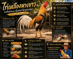 ไก่เหลืองหางขาว: สายในตำนาน ชั้นเชิงดี ไหวพริบเยี่ยม